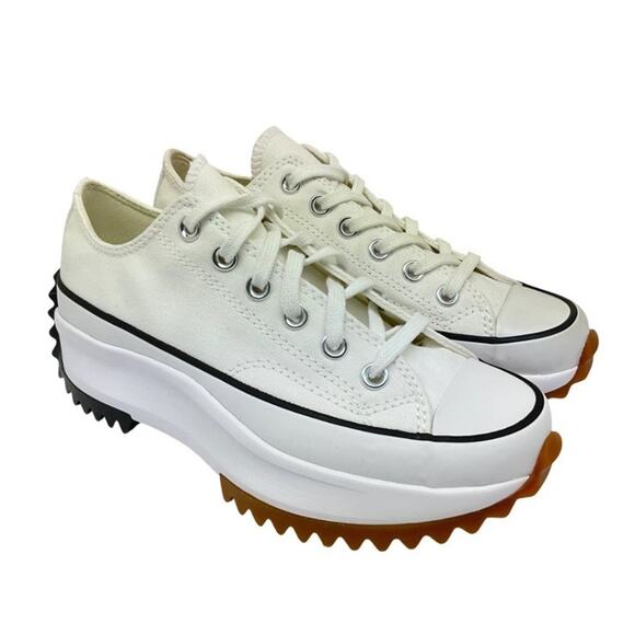 Converse Women's Run Star Hike Low Platform Shoes 168817C White/Gum Size 10M - Picture 1 of 9